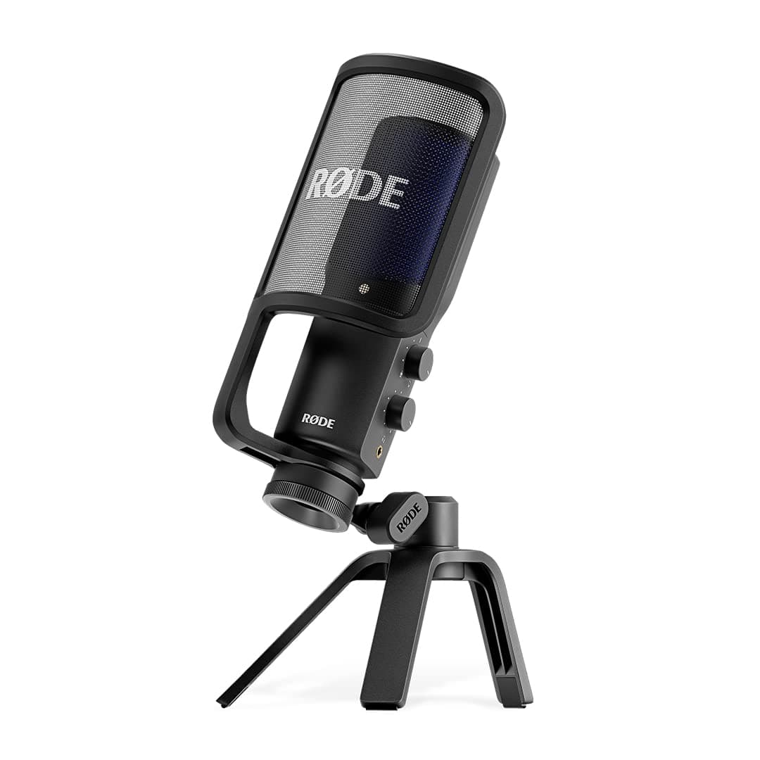 RØDE NT-USB Mini Versatile Studio-quality Condenser USB Microphone with Free Software for Podcasting, Streaming, Gaming, Music Production, Vocal and Instrument Recording