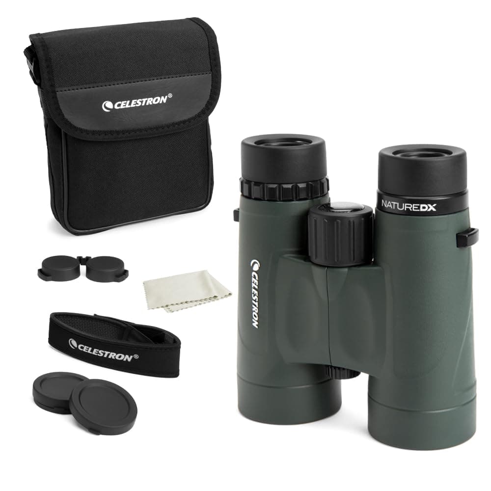 Celestron 71330 Nature DX 8x32 BaK-4 Prism Binoculars, Green