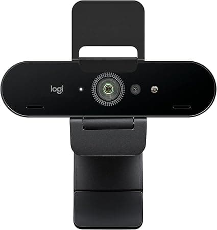 Logitech Brio Stream Webcam - Ultra 4K HD Video Calling,HD Auto Light Correction, Streaming,Black