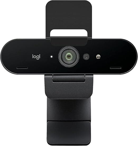 Logitech Brio Stream Webcam - Ultra 4K HD Video Calling,HD Auto Light Correction, Streaming,Black