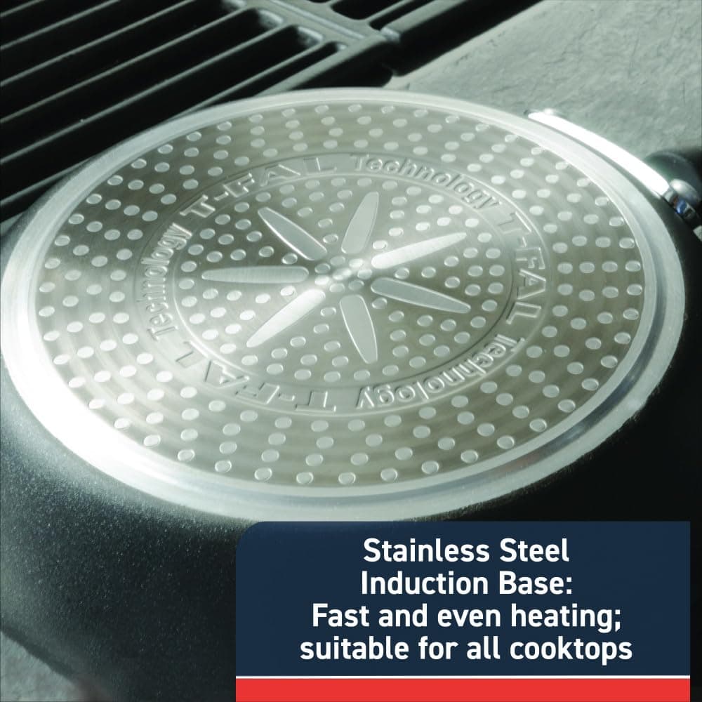 T-fal Experience Non Stick Fry Pan Set 3 Piece, 8, 10.25, 12 Inch Induction Oven Broiler Safe 400F, Cookware, Kitchen Cooking Set, Pots and Pans, Skillets, Frying Pans, Dining, Dishwasher Saf