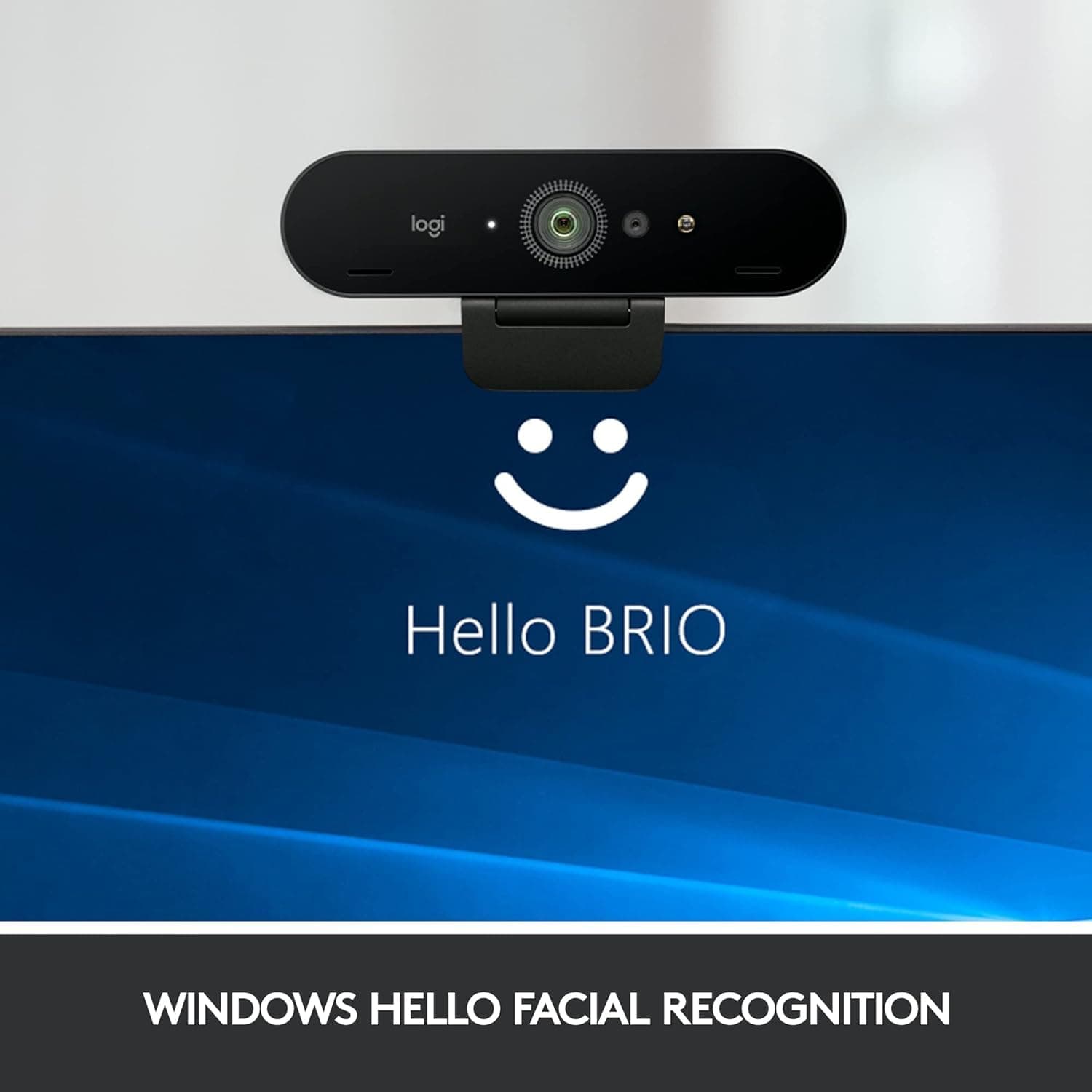 Logitech Brio Stream Webcam - Ultra 4K HD Video Calling,HD Auto Light Correction, Streaming,Black