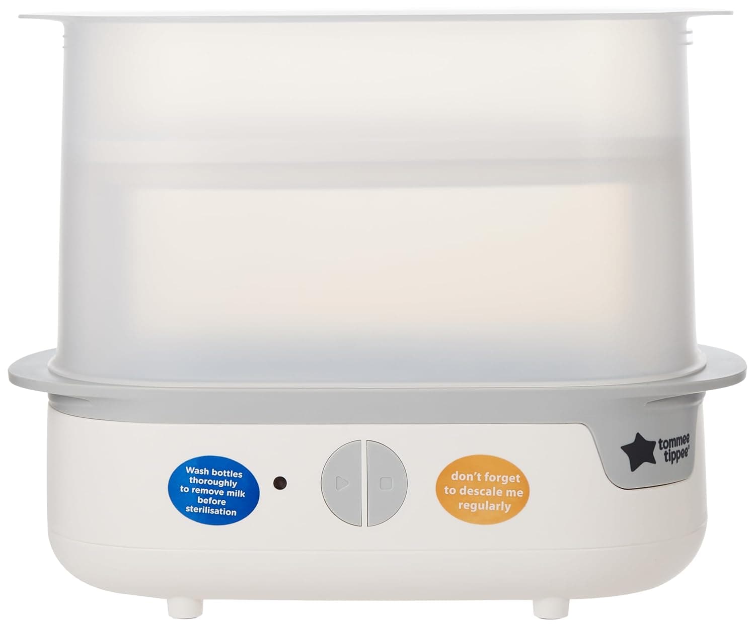 Tommee Tippee Complete Feeding Set, White, with Electric Steam Steriliser, Newborn Self-Sterilising Baby Bottles and Easiwarm Bottle Warmer, Essential for Parents with Newborns