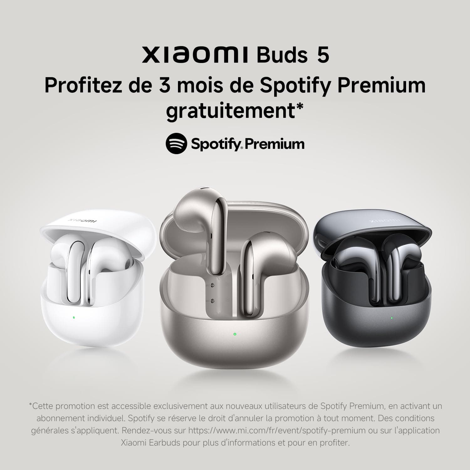 Xiaomi Buds 5 Titanium Grey