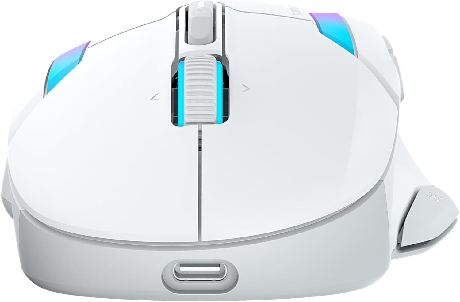 Turtle Beach Kone II Air Ergonomic Wireless RGB Gaming Mouse, 350h Battery, 26,000 DPI Optical Sensor, 21 Customizable Inputs, 4D Free-Spin Wheel – White
