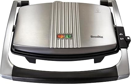 Breville Sandwich/Panini Press &amp;amp; Toastie Maker | 3-Slice | Stainless Steel [VST025]
