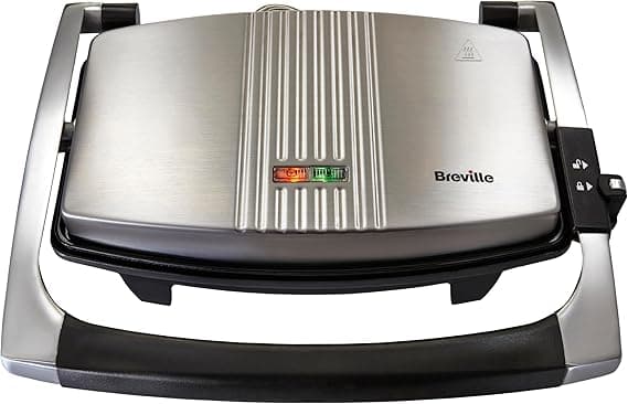 Breville Sandwich/Panini Press &amp;amp; Toastie Maker | 3-Slice | Stainless Steel [VST025]