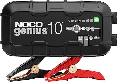 NOCO GENIUS10: 10A 6V/12V Smart Battery Charger – Automatic Maintainer, Trickle Charger &amp;amp; Desulfator with Overcharge Protection &amp;amp; Temperature Compensation – For Lead-Acid &amp