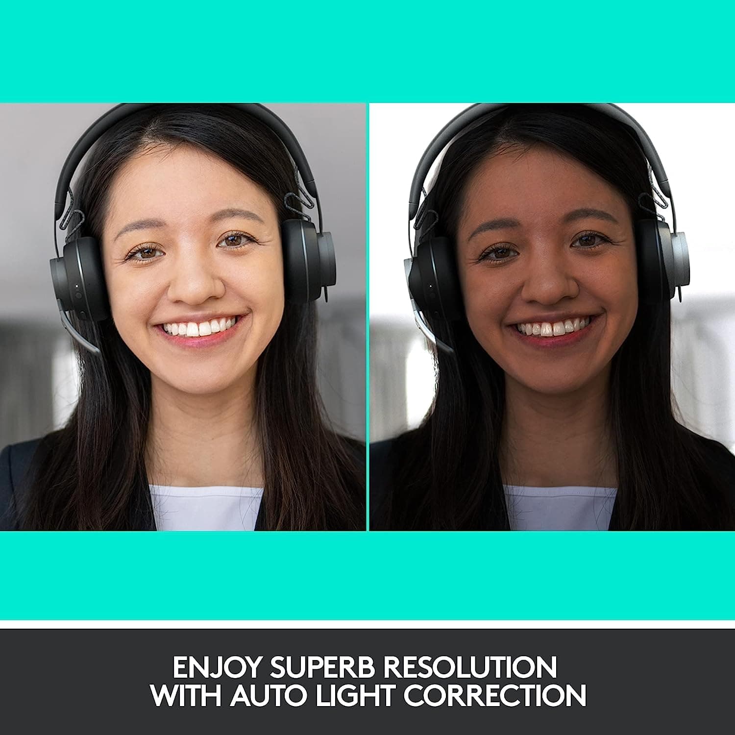 Logitech Brio Stream Webcam - Ultra 4K HD Video Calling,HD Auto Light Correction, Streaming,Black