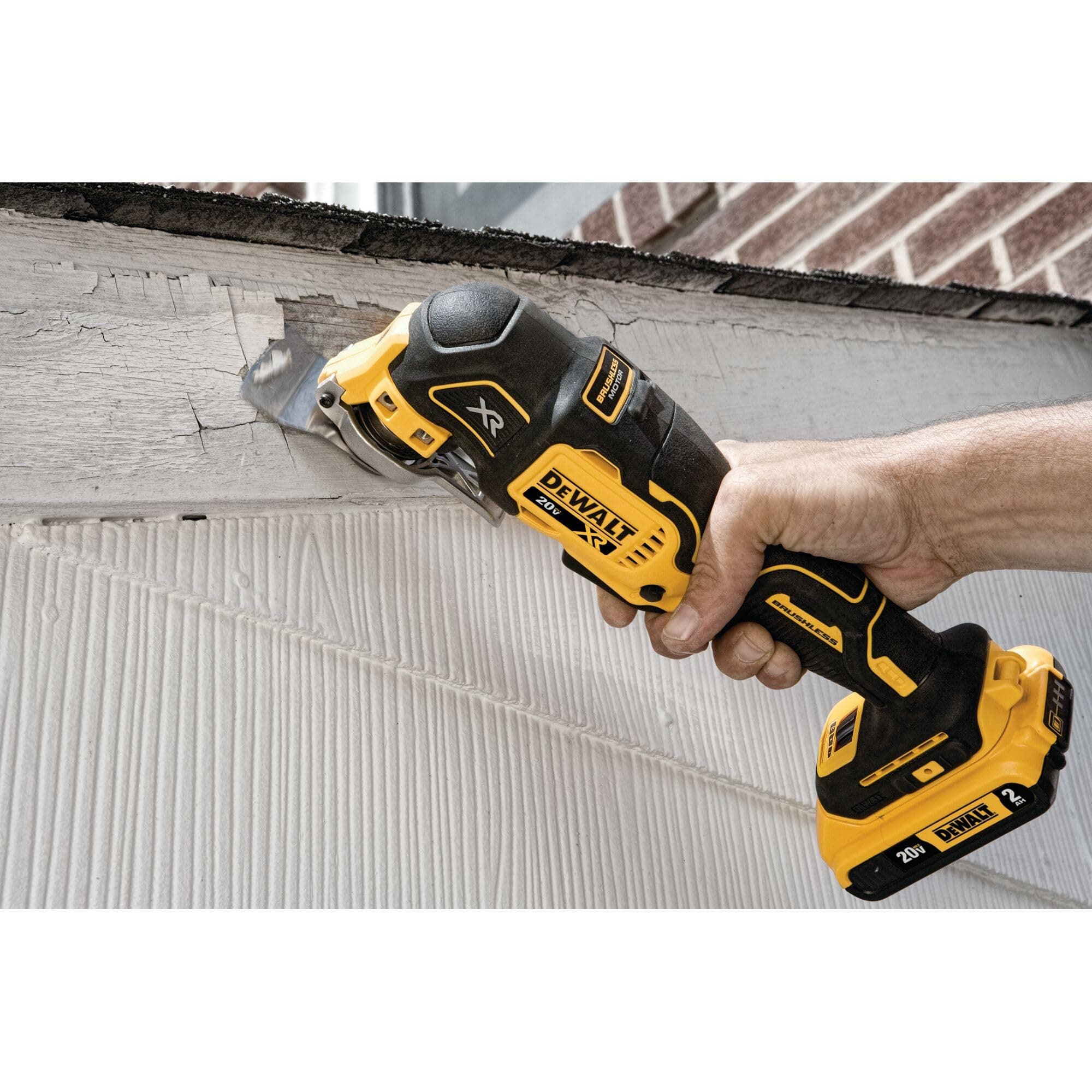DEWALT 20V MAX XR Oscillating Multi-Tool Cordless, Variable Speed Brushless Motor Multitool with LED Light, Extended Runtime, Includes Two Wood Cutting Blades, Tool Only (DCS356B)