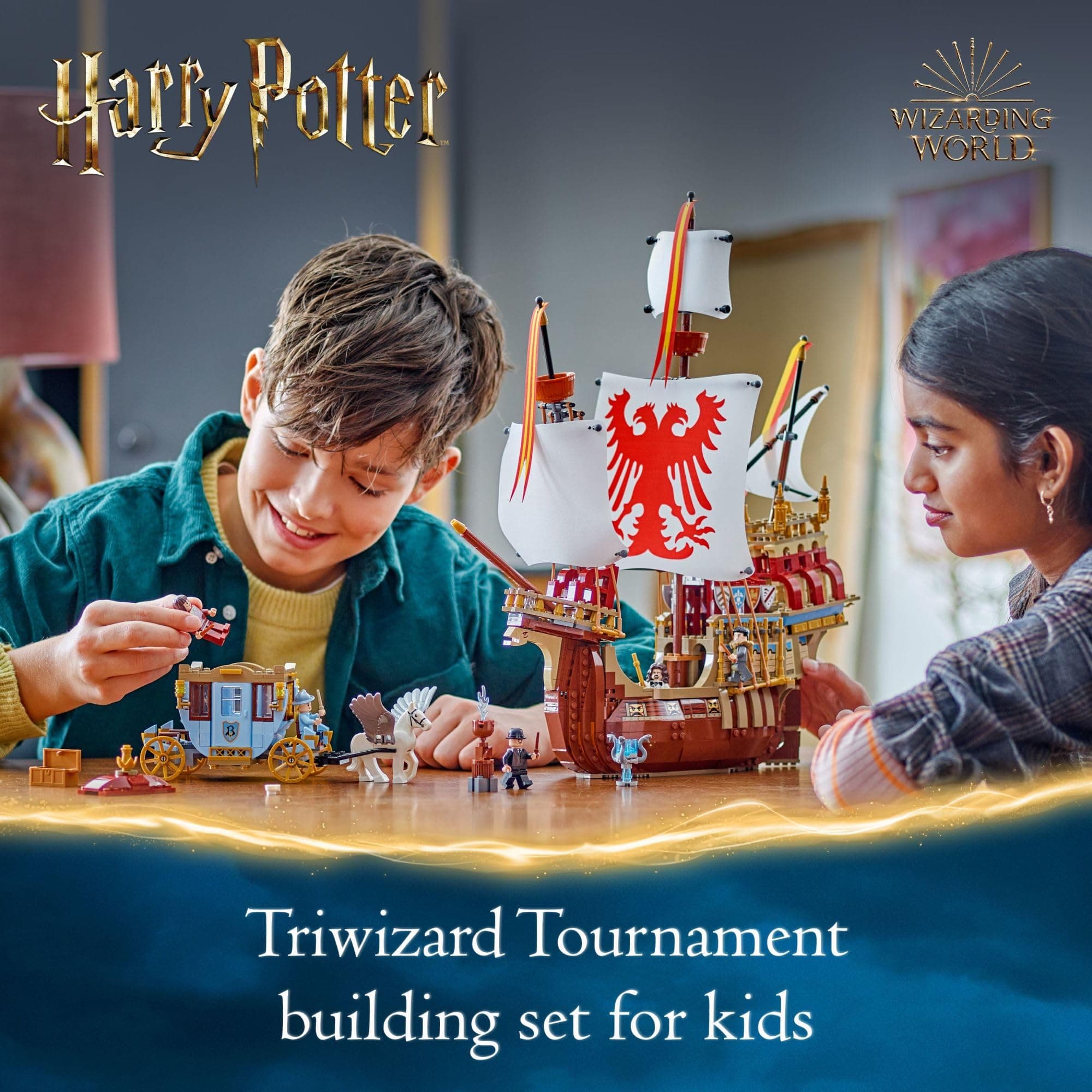 LEGO Harry Potter Triwizard Tournament: The Arrival Building Toy - Pretend Play Toy for Kids, Boys &amp; Girls, Ages 10+ Years - Harry Potter Gifts for Fans - 76440
