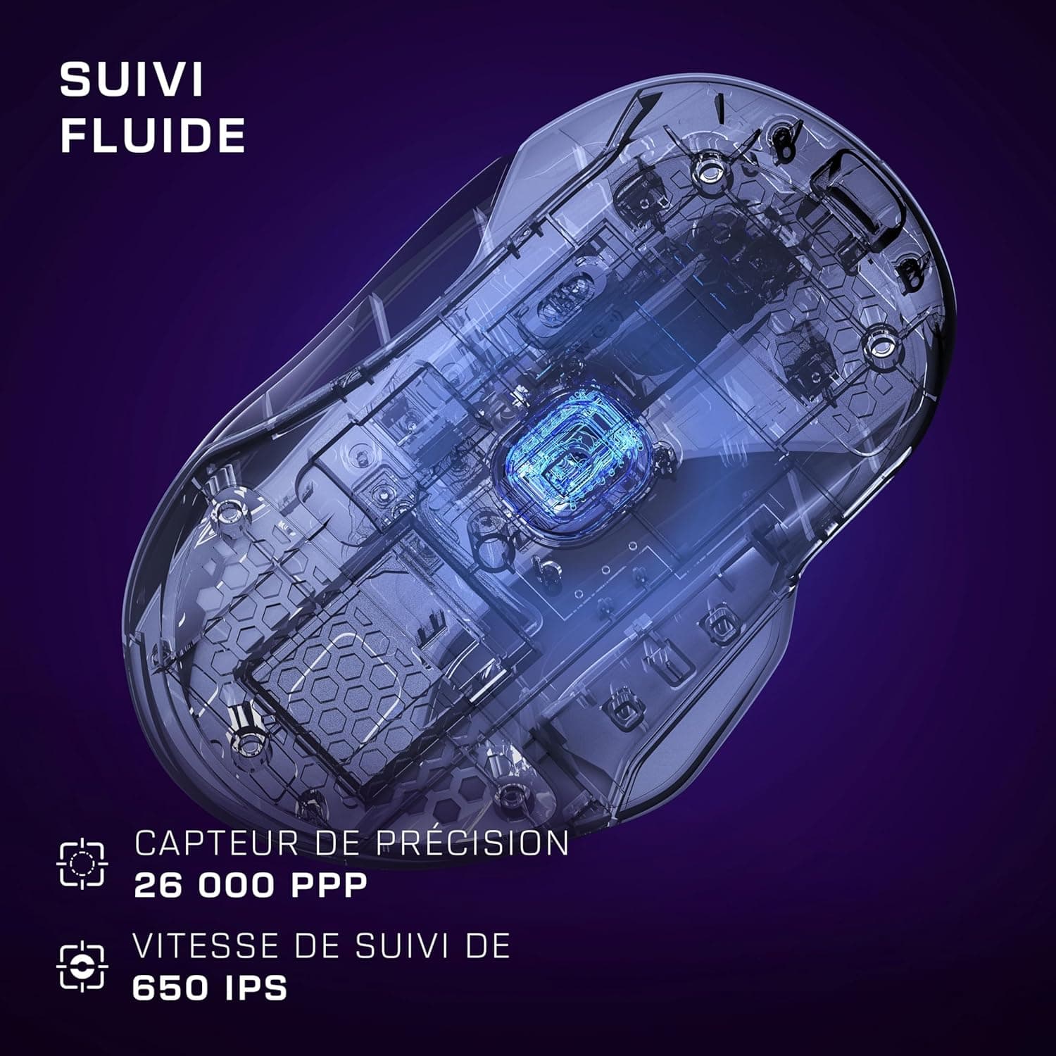 Turtle Beach Kone II Air Ergonomic Wireless RGB Gaming Mouse, 350h Battery, 26,000 DPI Optical Sensor, 21 Customizable Inputs, 4D Free-Spin Wheel – White