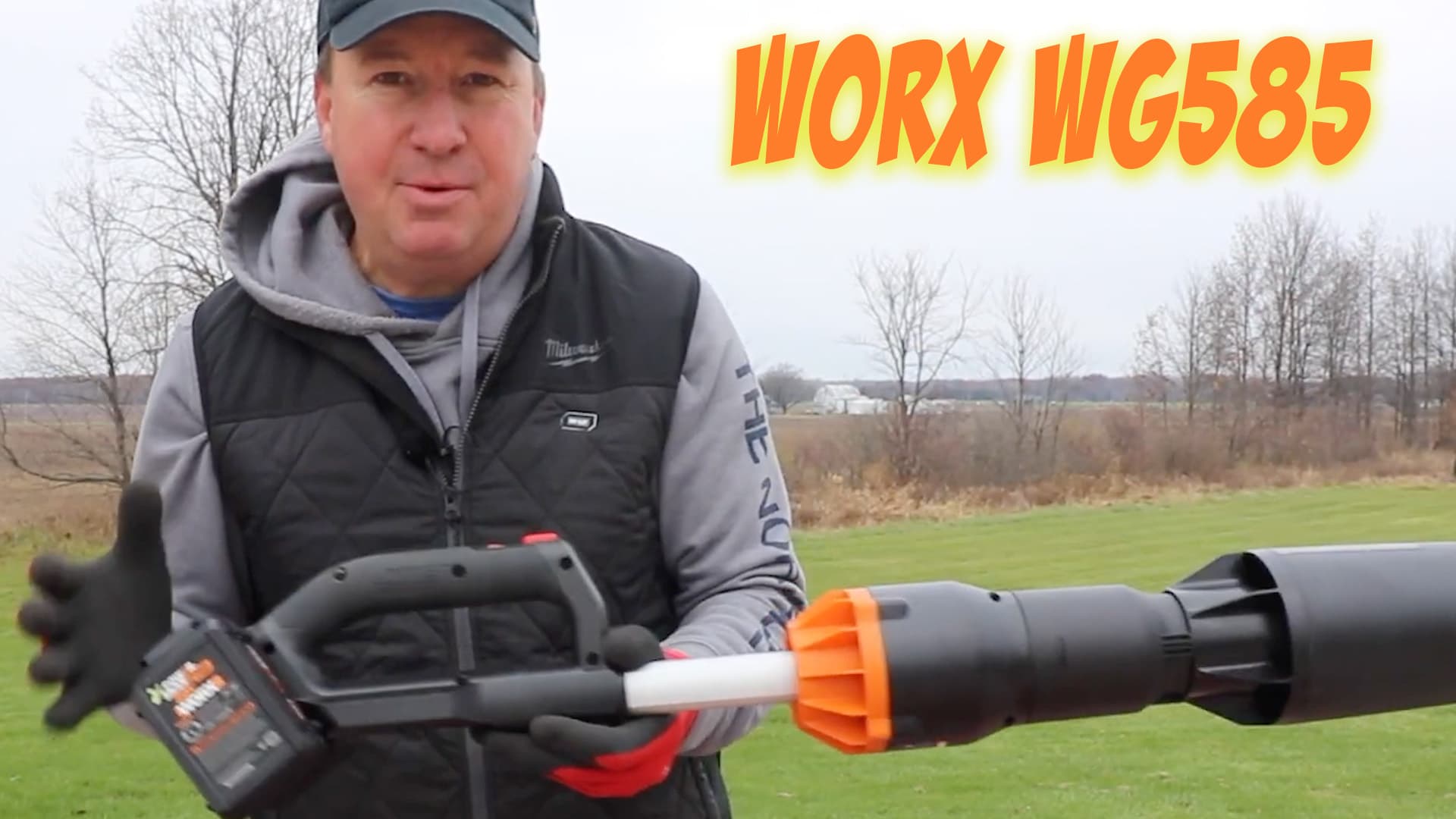 WORX Nitro WG585 40V Cordless Leaf Blower, Electric Blower with 620CFM & 165MPH, Blowers for Lawn Care with Brushless Motor & 3 Speed Control, 2 Batteries & Charger Included