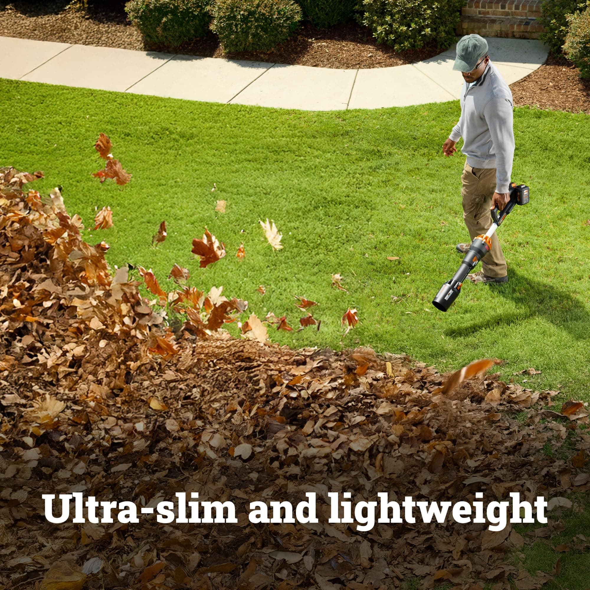 WORX Nitro WG585 40V Cordless Leaf Blower, Electric Blower with 620CFM &amp; 165MPH, Blowers for Lawn Care with Brushless Motor &amp; 3 Speed Control, 2 Batteries &amp; Charger Included