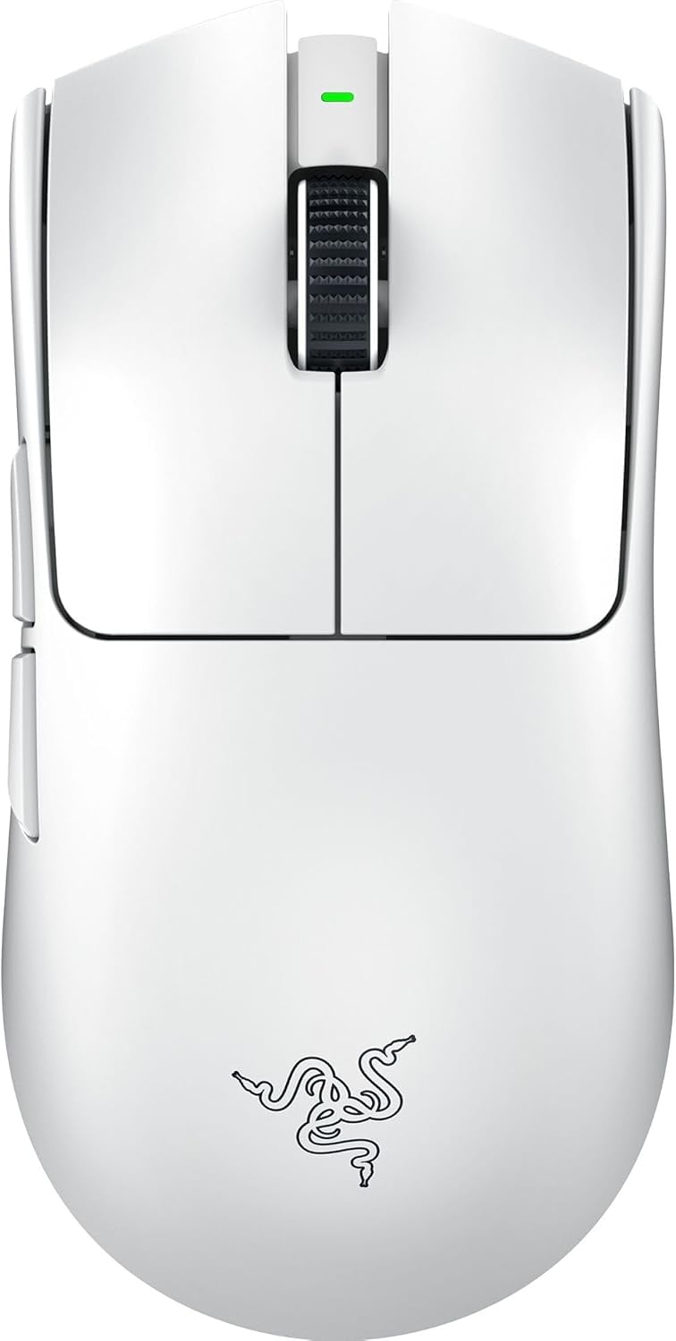 Razer Viper V3 Pro Wireless Esports Gaming Mouse: Symmetrical - 55g Lightweight - 8K Polling - 35K DPI Optical Sensor - Gen3 Optical Switches - 8 Programmable Buttons - 95 Hr Battery - White