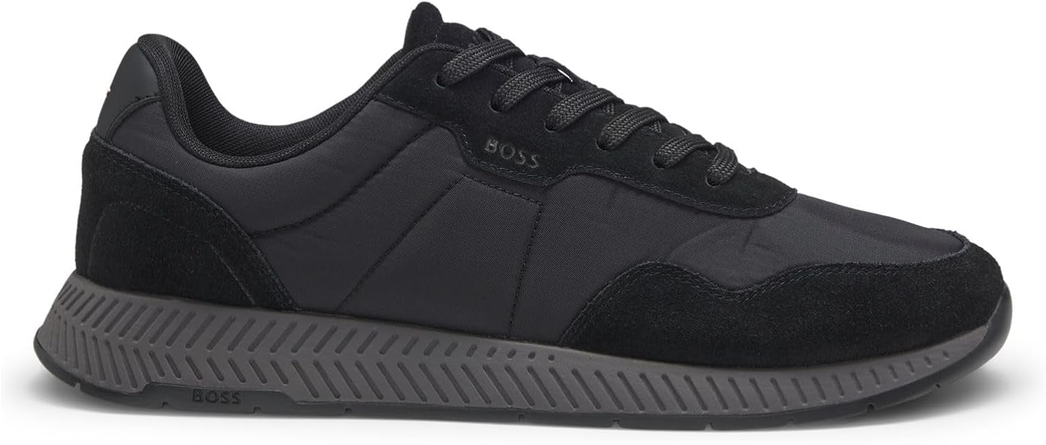 BOSS Men's Titanium_Runn_sdnypa Trainers, Black, 9 UK